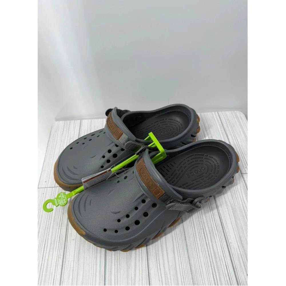 Crocs Echo Gum RO Clog Slate Grey Rubber Outsole Mens 10/Women 12 UNISEX NEW